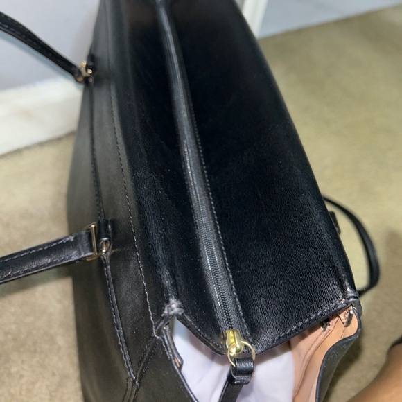 Tory Burch Black Leather Tote - Picture 5 of 12